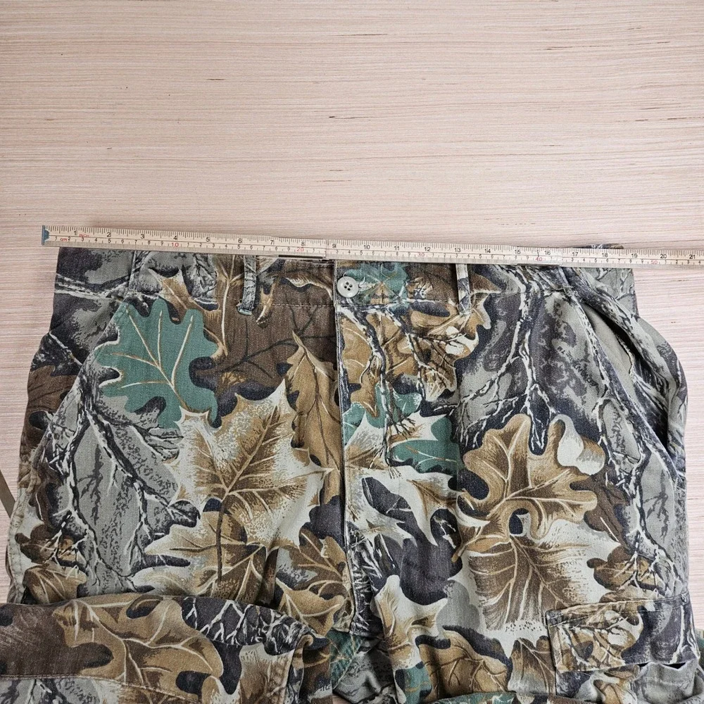 Vintage Military Advantage Timber Camo BDU Uniform Set Men L Long Leaf Hunting